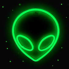 Alien Neon Sign Green LED Alien Neon Light Usb/Battery Operated Cool Alien Light