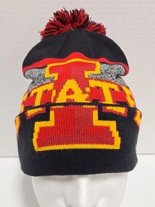 Iowa State Cyclones Zephyr Winter Beanie Hat Toboggan Ski Cap Touque W/ Pom OSFM - Picture 1 of 6
