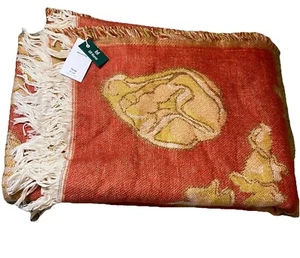 Urban Outfitters Throw Blanket Tapestry PASTA Whimsical Motifs Lightweight 50X60 - Picture 1 of 14