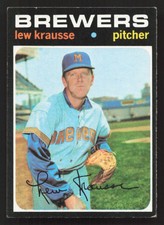 Lew Krausse 1971 Topps #372 Milwaukee Brewers VG-EX {0610