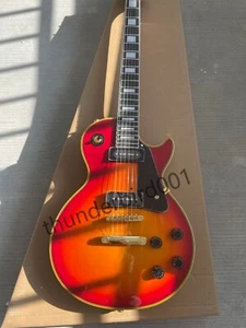 Custom Red Sunburst LP E-Gitarre Gold Zubehör P90 Tonabnehmer - Bild 1 von 8