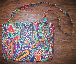 NUEVO SIN ETIQUETAS VERA BRADLEY Tablet Hipster Bandolera Bolso Mensajero Paisley Veneciano - Imagen 1 de 10