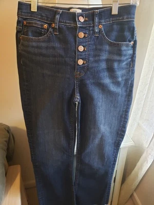 J Crew 9" Billie demi-boot crop jean in Dark  wash Size 26 EUC - Image 1 of 4