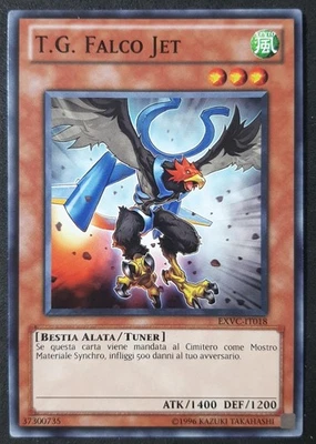 T.G. FALCO JET  in Italiano EXVC-IT018 Comune  YUGIOH - Immagine 1 di 2