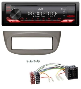 JVC DAB MP3 Bluetooth USB Autoradio für Renault Twingo 07-12 beige-grau - Bild 1 von 7