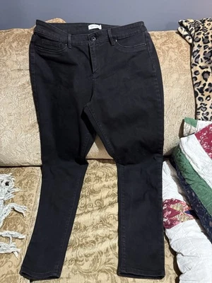 Pantalones de mezclilla para mujer Jessica Simpson Plus Kiss Me súper ajustados negros talla 32 Foto 1 de 3