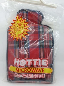 Hotties Red Tartan Thermal Quilted Microwaveable Heat Pad Hot Water Bottle - Picture 1 of 2