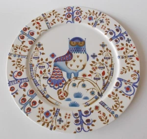 1 Used Iittala Taika White Owl 11 3/4" Serving Plate Platter Charger Finland - Picture 1 of 3