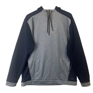 MSX by Michael Strahan Herren 1/4 Zip Hoodie grau schwarz Langarm XLT GUTER ZUSTAND - Bild 1 von 11