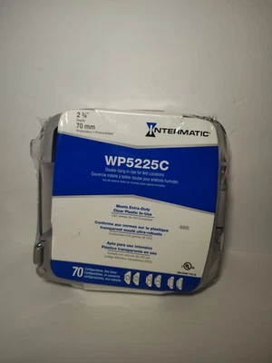 Extra-Duty Plastic  Weatherproof Cover, Double-Gang, Vrt, 3.625" Clear WP5240C - Image 1 of 4