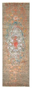 Vintage Hand-knotted Runner Rug 2'7" x 8'1" Traditional Wool/Silk Carpet - Picture 1 of 9