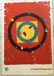 Póster abstracto original del Comité Organizador Olímpico de Sam Francis-Los Ángeles 1984 - Imagen 1 de 5