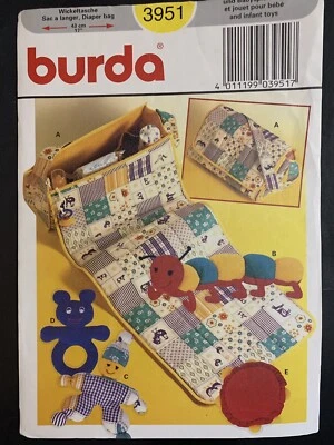 Burda Pattern Diaper Bag Sleep Mat Toys #3951 - Image 1 of 4