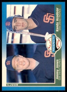 1987 Fleer Glossy Jimmy Jones/Randy Asadoor Rookie . San Diego Padres #650