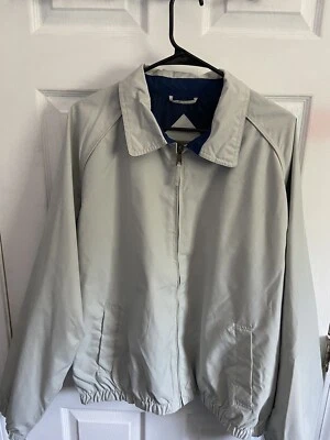 Haggar Generations Jacket Mens Beige Long Sleeve Zip Up Size L - Image 1 of 3