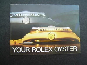 ROLEX YOUR ROLEX OYSTER BOOKLET NOS - ENGLISCH ° 1987 ° RARE VINTAGE MANUAL - Picture 1 of 9