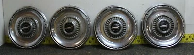 Used OEM GM Set 4 14" Hub Caps 01384185 1018 1968 Buick Special/Skylark (1346) - Image 1 of 4