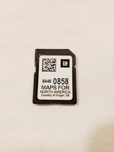 CHEVROLET GMC CADILLAC BUICK NAVIGATION SD CARD 8446 0858 FACTORY GM OEM - Foto 1 di 2
