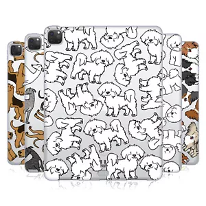 HEAD CASE DOG BREED PATTERNS 4 GEL CASE & WALLPAPER FOR APPLE SAMSUNG KINDLE - Picture 1 of 17