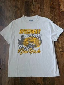 John Galt New York Speedway Hot Rod Auto Übergröße Grafik T-Shirt Einheitsgröße - Bild 1 von 5