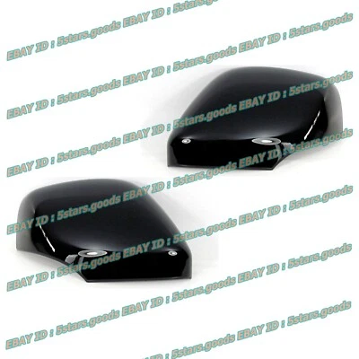 Glossy Pure Black Side Mirror Protect Cover Trim For 2011-2017 Nissan Quest - Image 1 of 4