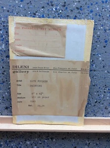 Llyn Foulkes 1961  los angeles oil  Dilexi gallery provenance earliest work - Picture 1 of 3