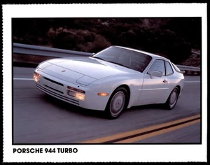 Porsche 944 Turbo 4 x 5.5 Inch RGA Car Collectors Card c1989 - Bild 1 von 2