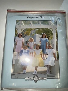 c. 1989 Chery Williams Heirloom Pattern Dropwaist Dress Sz 8-16 UNCUT - Picture 1 of 3