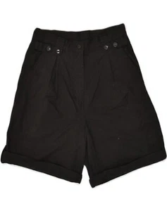 C&A pantaloncino chino donna vita alta W28 medio nero cotone AI61 - Foto 1 di 3