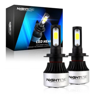 Nighteye 72W 9000LM H7 LED Headlight Kit White Beam Replace Xenon Halogen Lamps - Picture 1 of 12