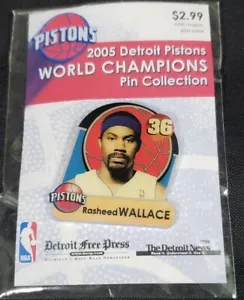 2005 Detroit Pistons NBA World Champions Pin Collection - #36 Rasheed Wallace - Bild 1 von 3