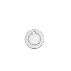 Circle with Border 1/2", Alkeme Metal Stamping Blanks, DIY Jewelry Discs 24pcs - Picture 1 of 2