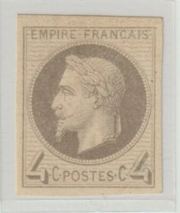 Frankreich 1863 Michel Nr. 26U ** ungezähnt Rothschild, Yvert 27d; Details s.u. - Bild 1 von 2