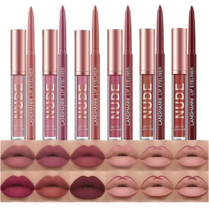 12Pcs Matte Liquid Lipstick + Lip Liner Pens Set, One Step Lips Makeup Kits New - Picture 1 of 12