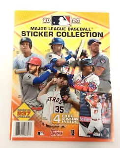 2020 Topps Major League Baseball Sticker Collection Album with 4 stickers - Picture 1 of 6
