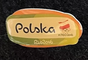 POLASKA FLAG RIO 2016 OLYMPIC NOC PIN -  2026 MILANO-CORTINA TRADER - Picture 1 of 1
