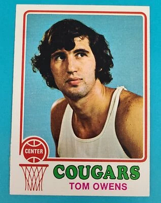 1973-74 Topps #189 Tom Owens Carolina Cougars BASKETBALL Card E - Image 1 of 2