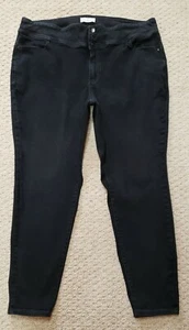 Pantalones de mezclilla ajustados elásticos negros Lane Bryant para mujer talla 22 x L28,5 - Imagen 1 de 5