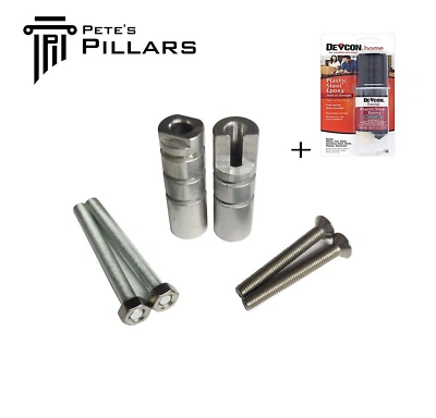 KIT DE LUJO de ropa de cama de pilar perfilado CZ 457 con Devcon y tornillos de acción INOX. Foto 1 de 4