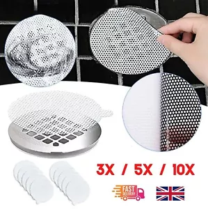 Disposable Shower Drain Hair Catcher Cover Bathroom Sewer Sink Drain Strain UK - Picture 1 of 4