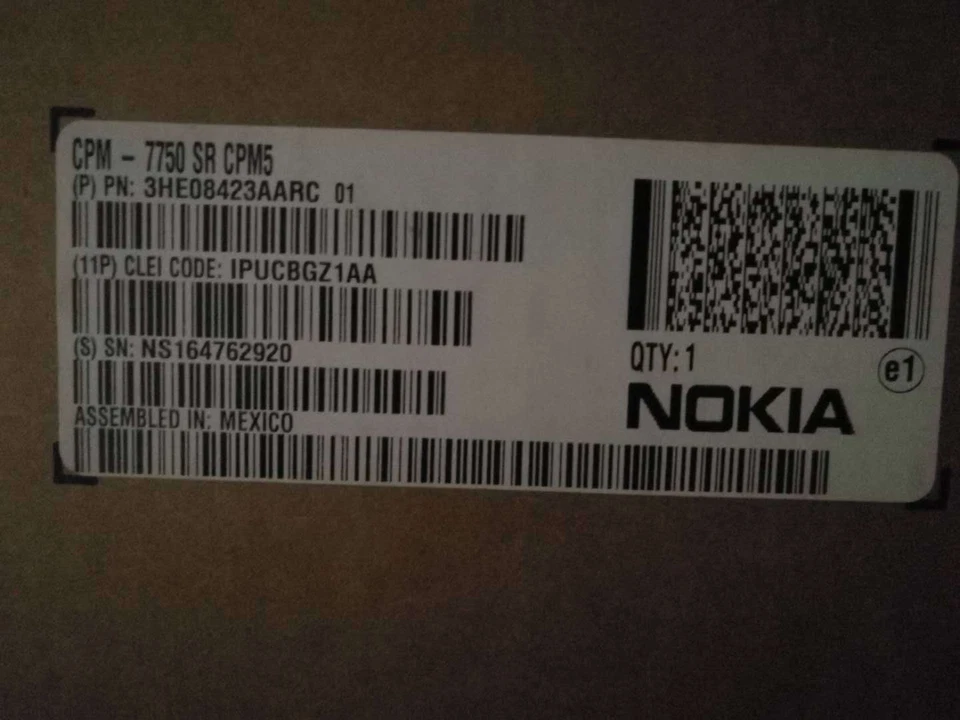 Alcatel-Lucent (NOKIA) (One Pair) 3HE08423AA & 3HE08428AA 7750SR  CPM5 &SFM5 - Image 1 of 4