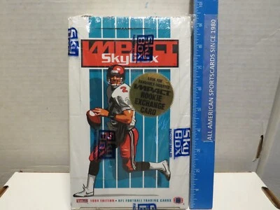 1994 SKYBOX IMPACT FOOTBALL FACTORY SEALED BOX  --  MARSHALL FAULK ROOKIE - Image 1 of 4