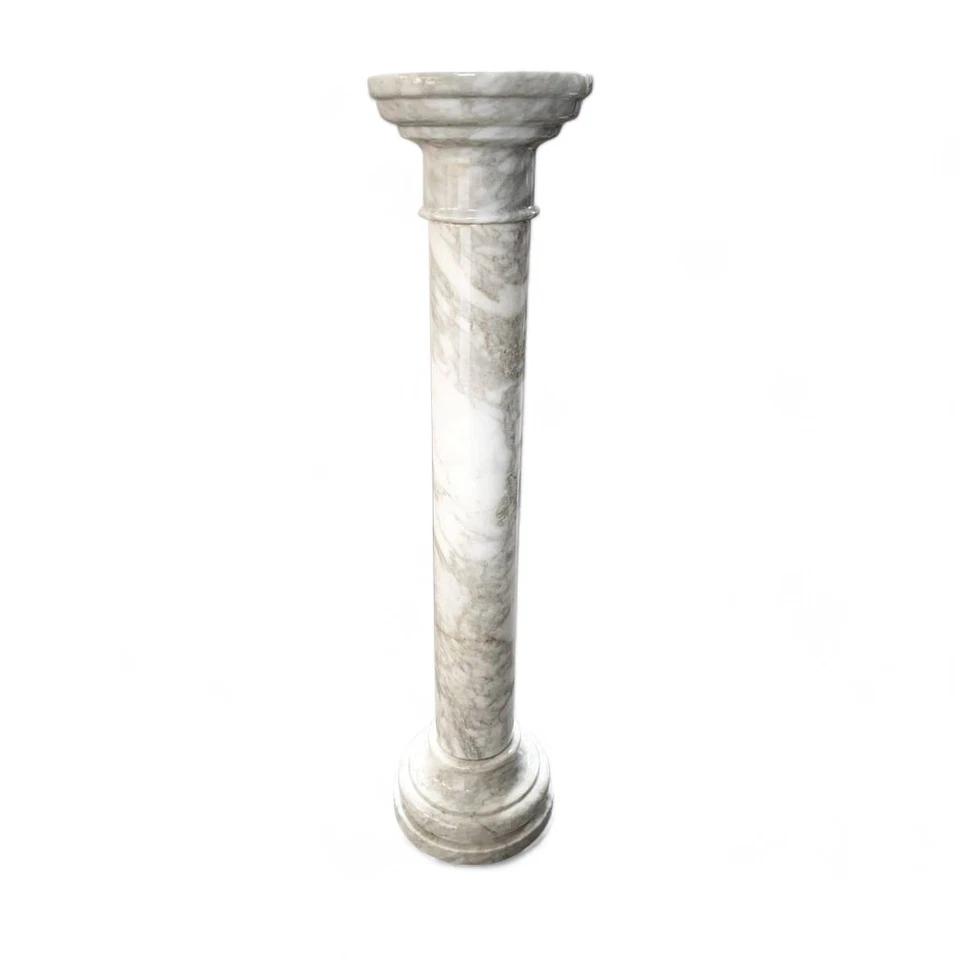 Colonne Classique Marbre Calcatta Colonne Antique Fabriquée En Italie H 100cm - Photo 1/1