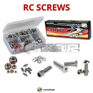 RCScrewZ Kit viti inox alg004 per allineare TREX 600 Nitro (#KX0160NPTL) | KIT - Foto 1 di 15