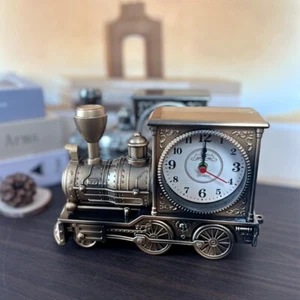 Cartoon Table Clock Vintage Desktop Clock Train Alarm Clock Home - Picture 1 of 10
