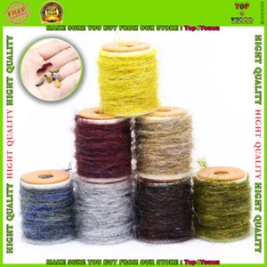 Spools Fly Tying Dirty Bug Yarn Mottled Dubbing Thread Nymph Scud Bug DIY Set - Picture 1 of 14