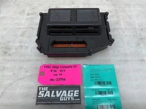 91 92 JEEP CHEROKEE XJ 4.0L 5-SPEED MT ECU ECM PCM ENGINE CONTROL COMPUTER - Picture 1 of 10