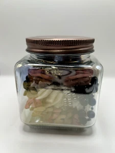 Mystery gemischte Modeschmuck Glas Vase Vintage bis jetzt 2 Pfund tragbar - Bild 1 von 4