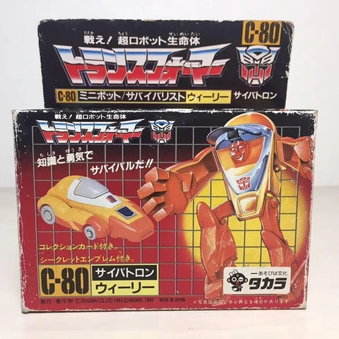 TAKARA Transformers "Wheelie" C-80 in 1985 Vintage Japan Cover