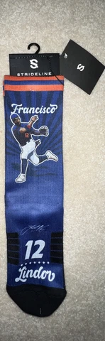 MLB Francisco lindor  #12 strideline premium full sub Retro socks. NWT Cover